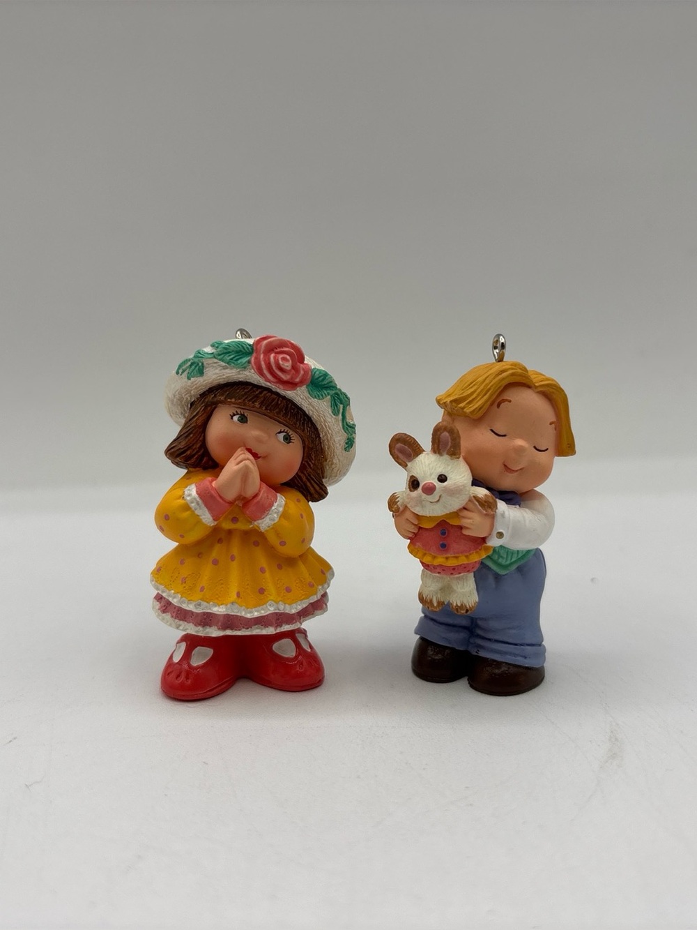 Hallmark Keepsake Ornament Dated 1998 Vintage Bashful Gift Set Of 2 Handcrafted